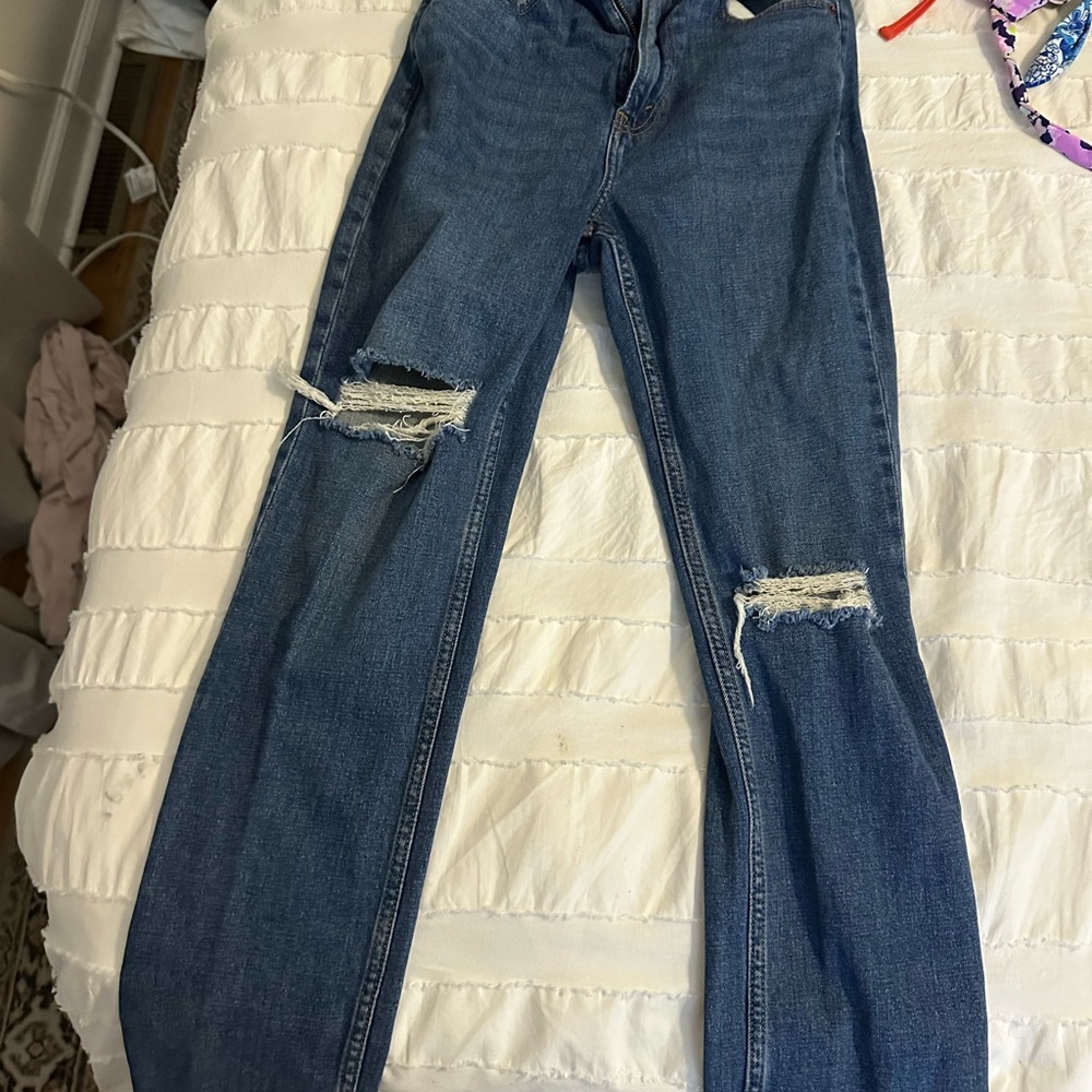 Abercrombie & Fitch Blue Straight Leg Jeans